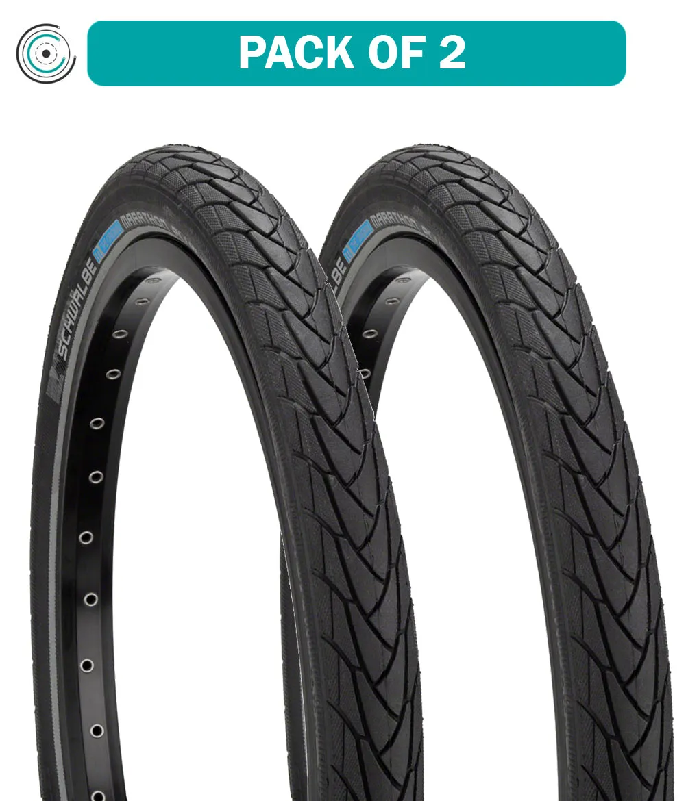 2 Pack Schwalbe Marathon Plus Tire 16 x 1.35 Clincher Performance Endurance 11100756