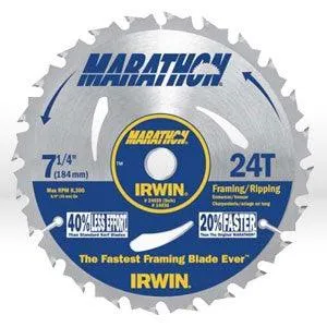 24030 Irwin Marathon Circular Saw Blade,7-1/4"