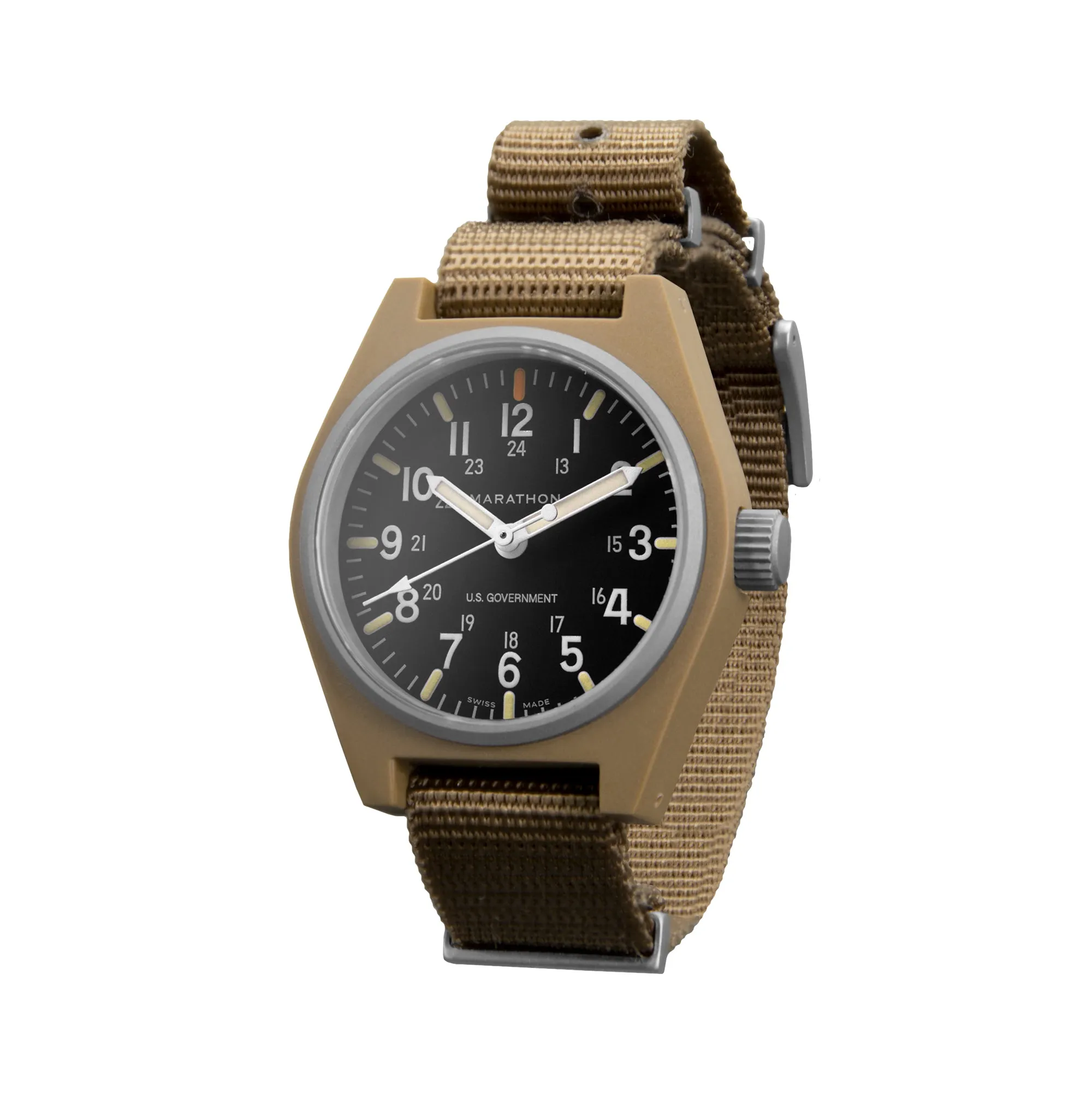 34mm Desert Tan General Purpose Quartz with MaraGlo (GPQ)