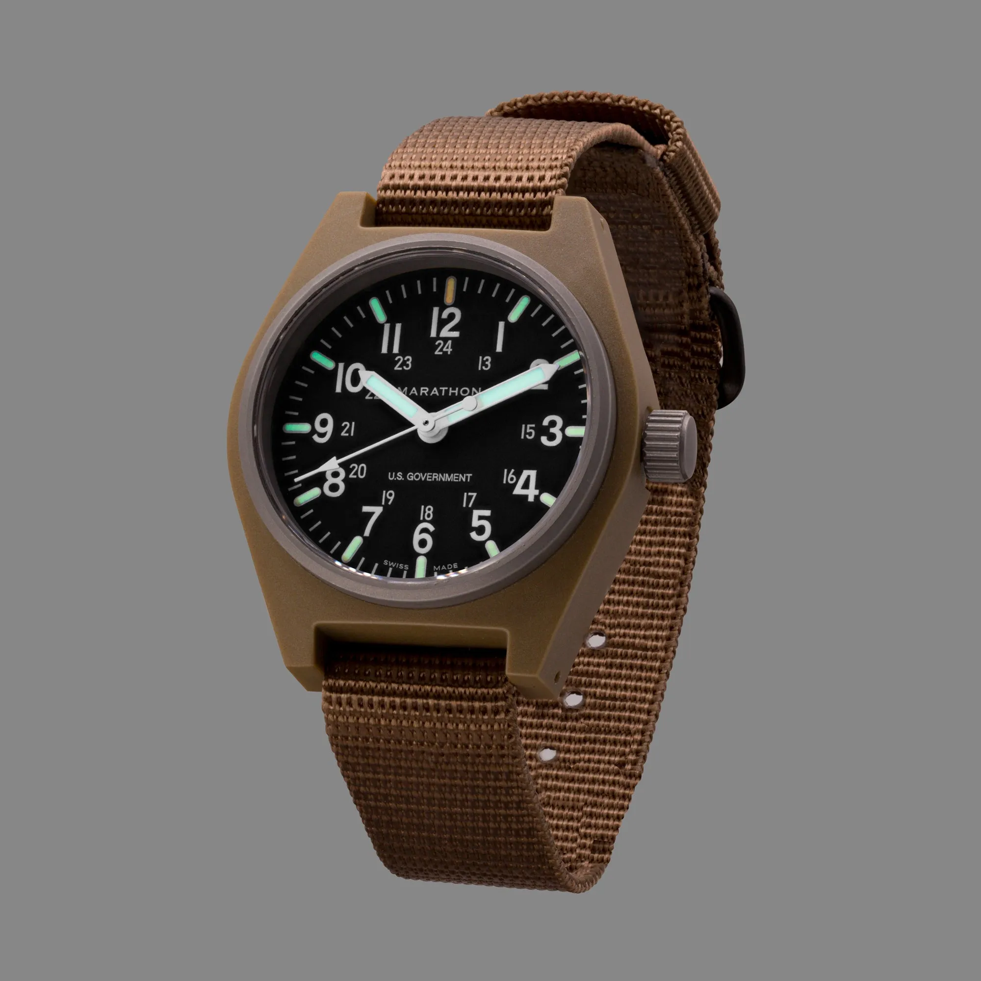 34mm Desert Tan General Purpose Quartz with MaraGlo (GPQ)