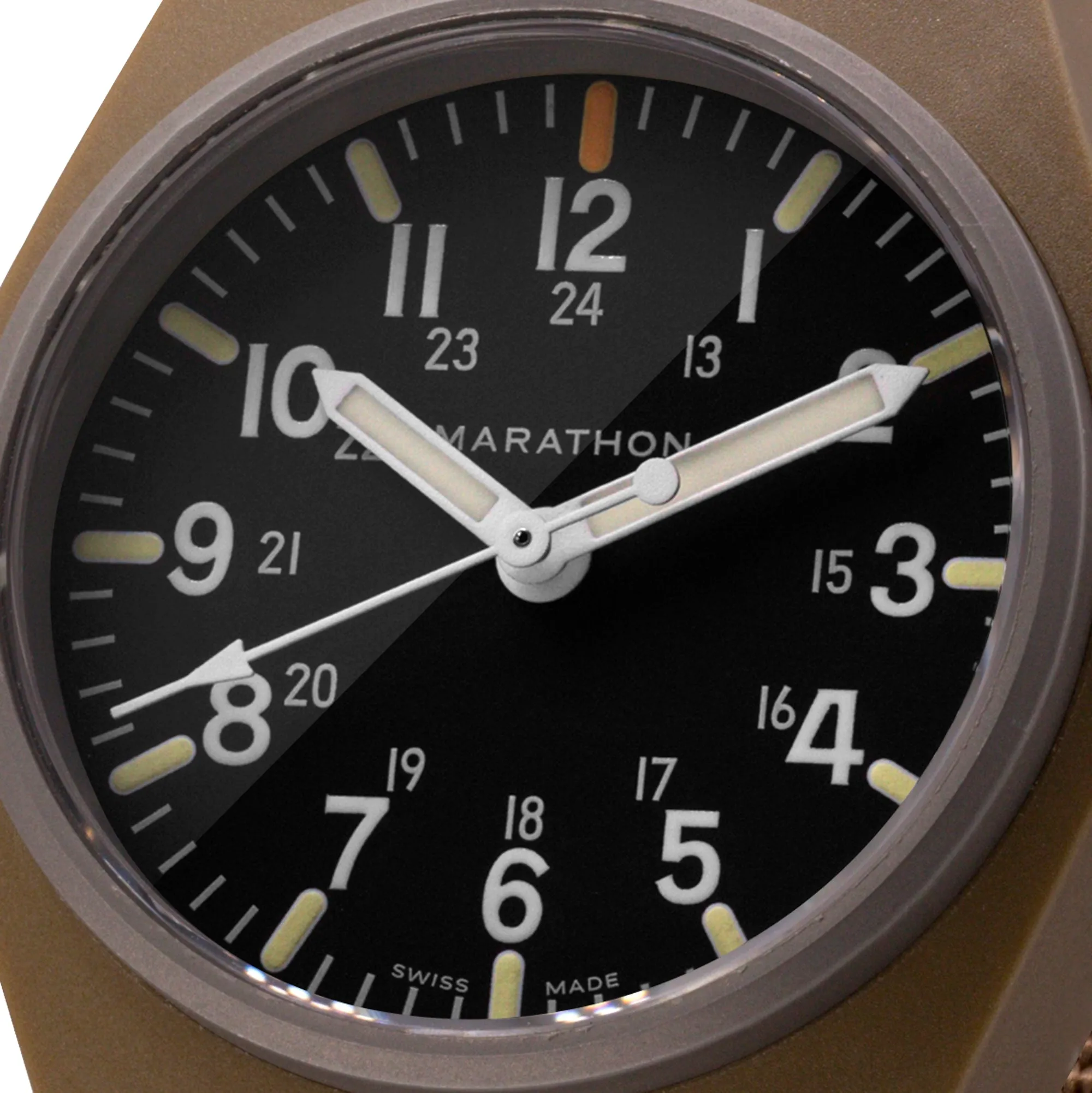 34mm Desert Tan General Purpose Quartz with MaraGlo (GPQ)