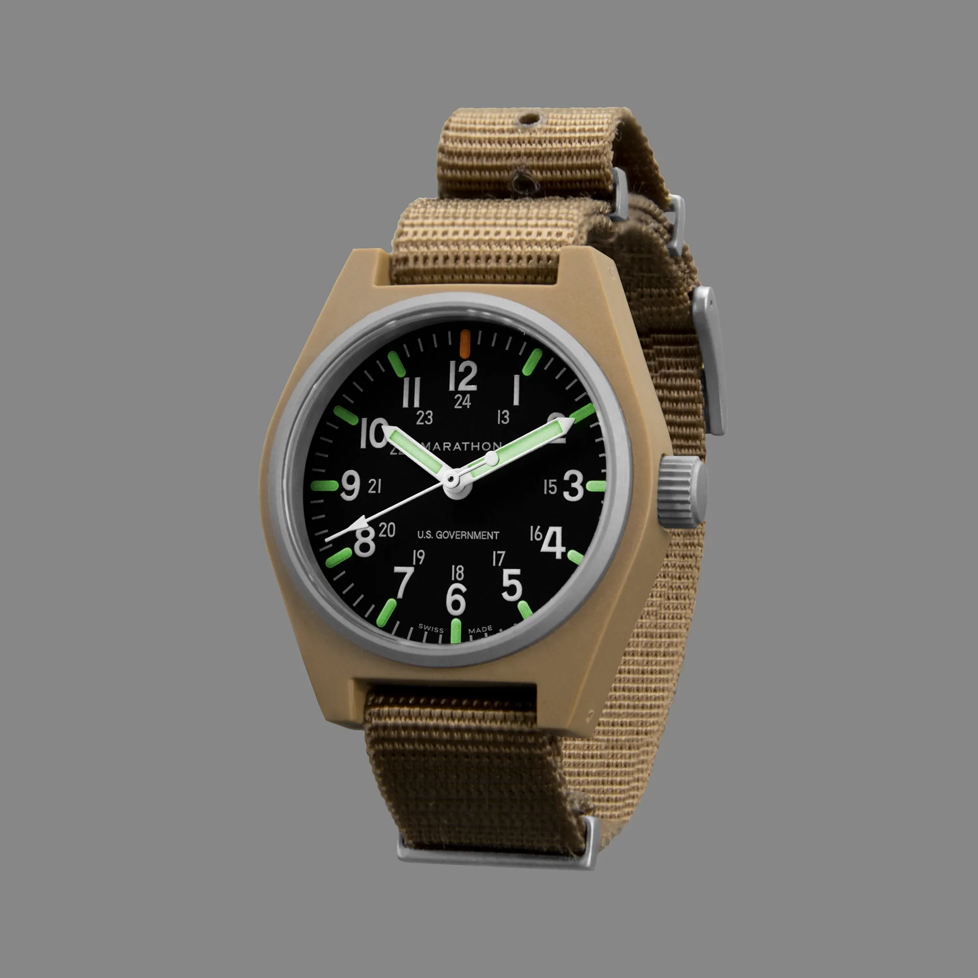 34mm Desert Tan General Purpose Quartz with MaraGlo (GPQ)