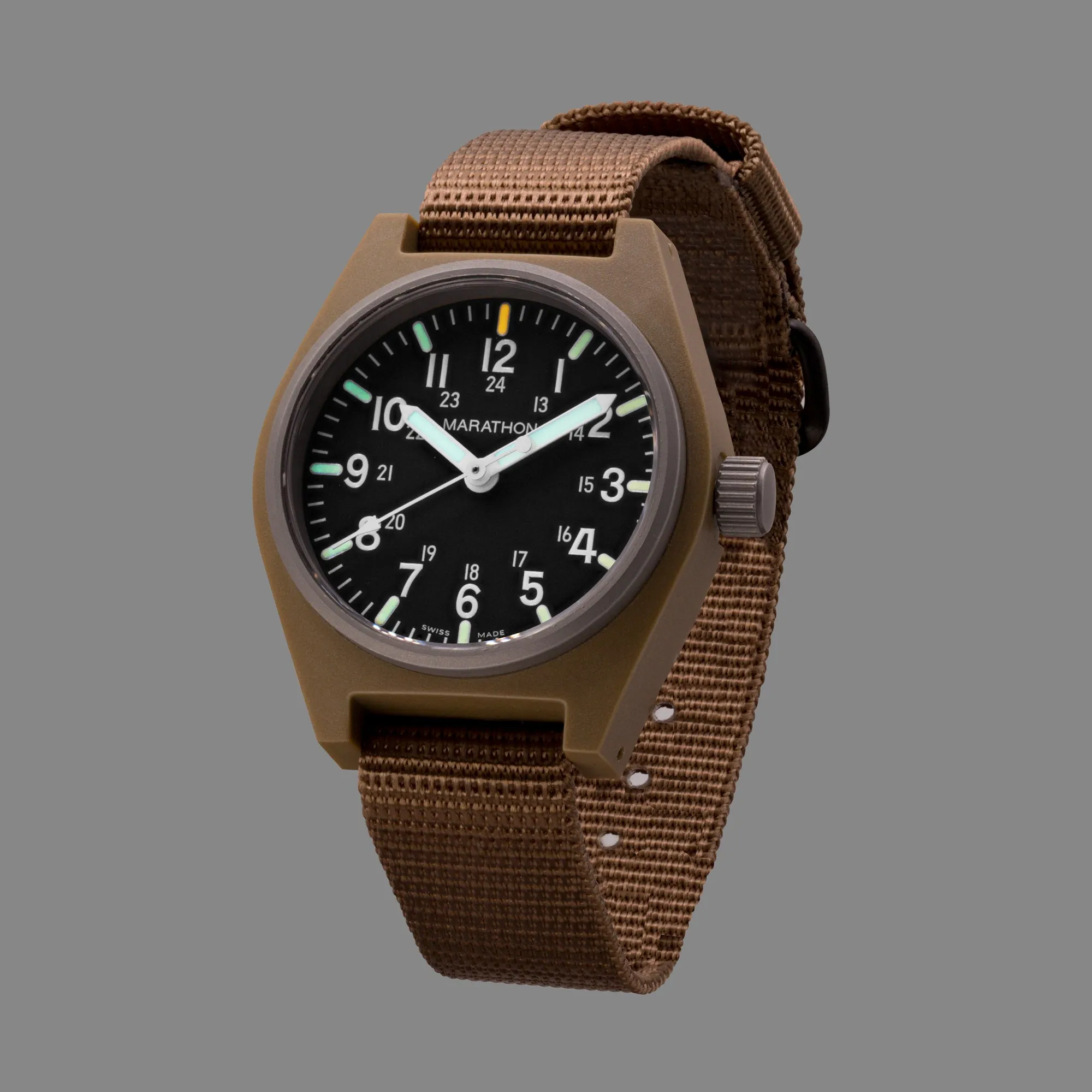 34mm Desert Tan General Purpose Quartz with MaraGlo (GPQ)