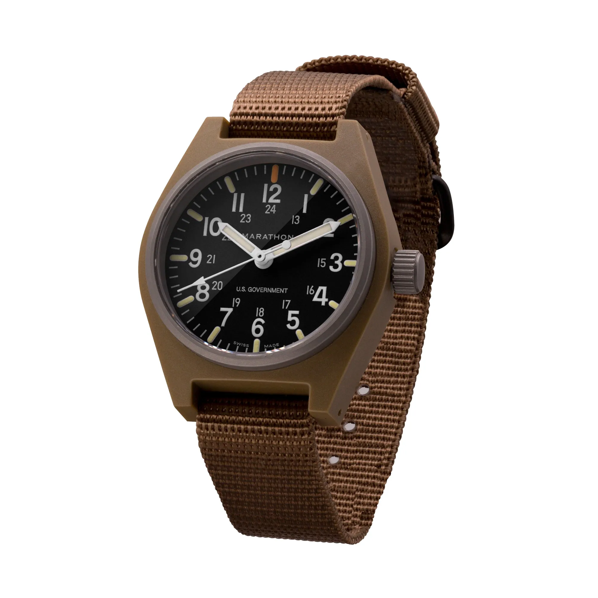 34mm Desert Tan General Purpose Quartz with MaraGlo (GPQ)