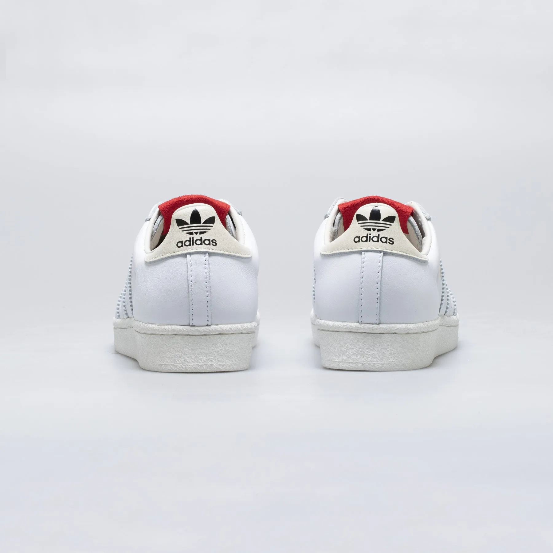 424 Shell-Toe Mens Lifestyle Shoe - White/Red