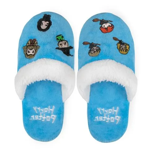 5 x Kids Boys Girls Harry Potter & Friends Hogwarts Kawaii Slippers Light Blue