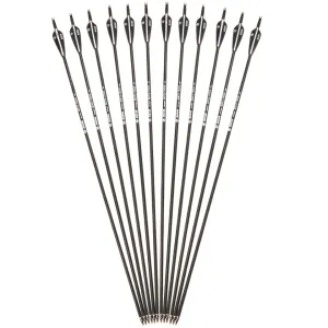 6/12/24pcs/lot 28/30 inches Spine 500 Carbon Arrow with Black and White Color for Recurve/Compound Bows Archery Hunting K