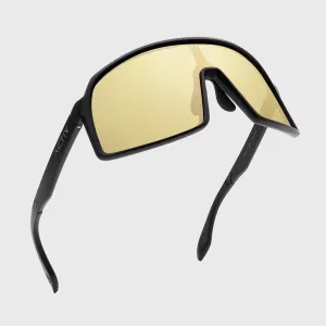 ACTIV - AERO  - Matte Black with Gold Mirror Lens