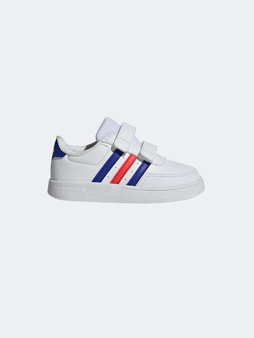 Adidas Breaknet 2.0 Infant-Boys Sportswear Shoes White/Blue/ Red