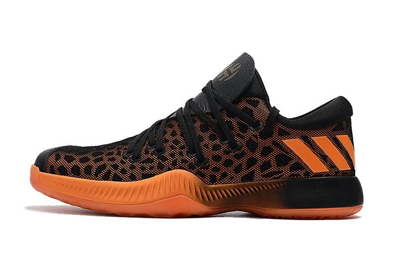 Adidas Harden Cheetah Sneaker Black Orange