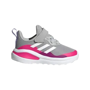 ADIDAS INFANT FORTARUN ELASTIC - Grey Two / Cloud White / Shock Pink