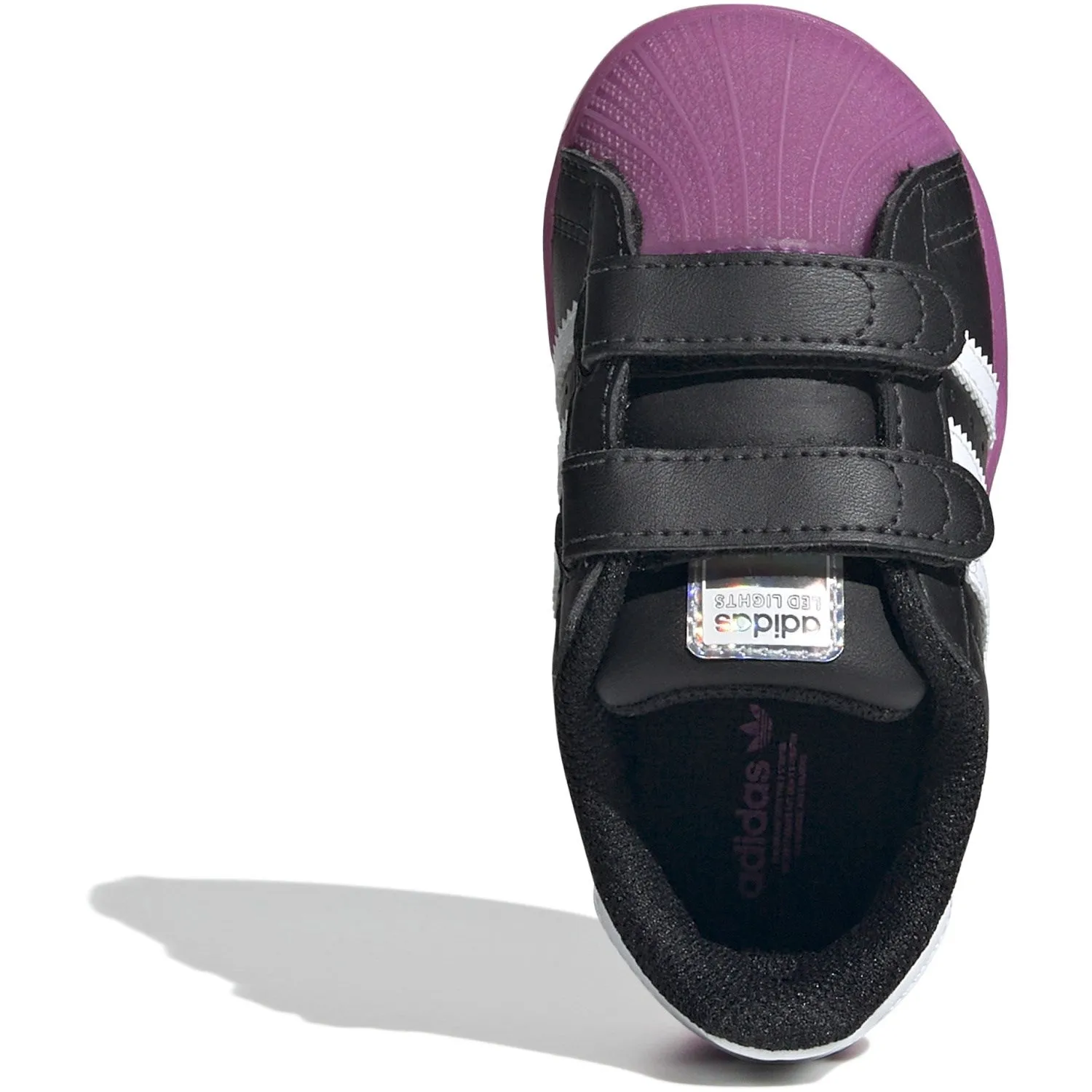 adidas Originals Core Black / Purple Burst / Cloud White Superstar Led Lights Cf I Sneakers