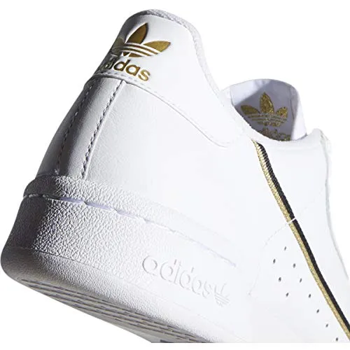 adidas Originals Men's Continental 80 Ballistic Shoes (White/Black/Gold, 8.5)