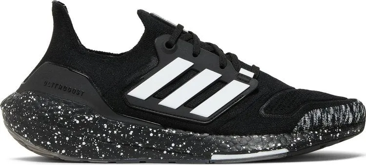 Adidas UltraBoost 22 'Black White Speckled' sneakers, black