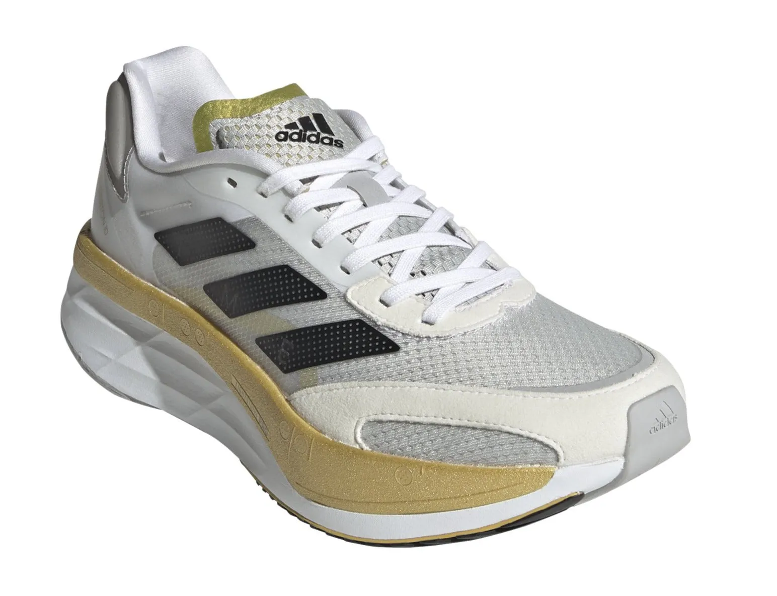 adidas Women's Adizero Boston 10 Tinman Elite -White/Core Black/Grey (GV7716)