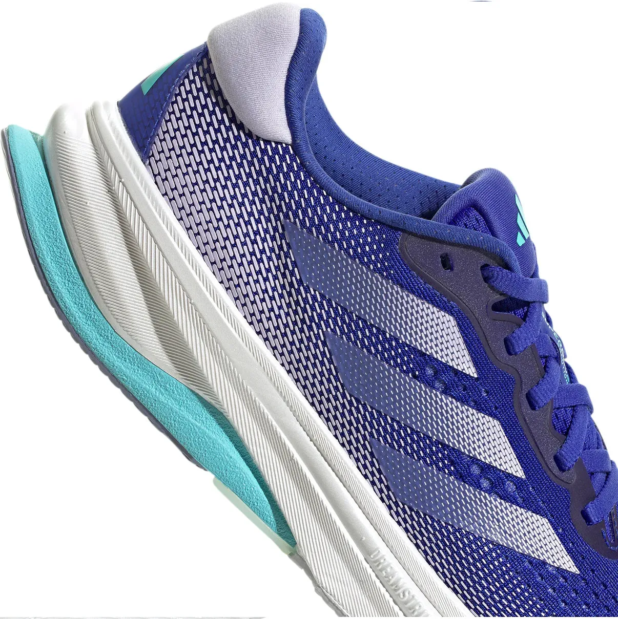 adidas Women's Supernova Solution Running Shoes Lucid Blue / Purple Tint / Flash Aqua