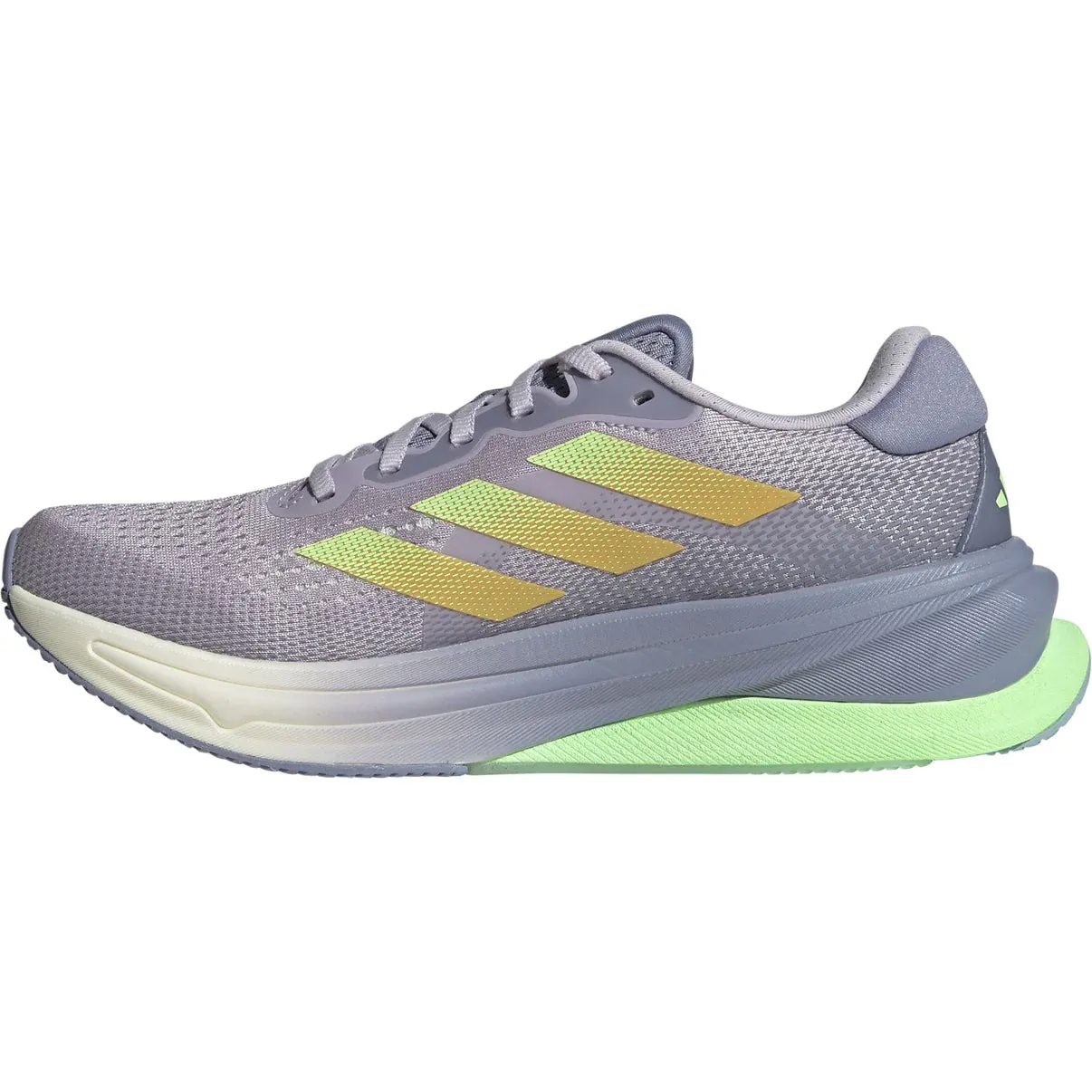 adidas Women's Supernova Solution Running Shoes Silver Dawn / Spark / Green Spark