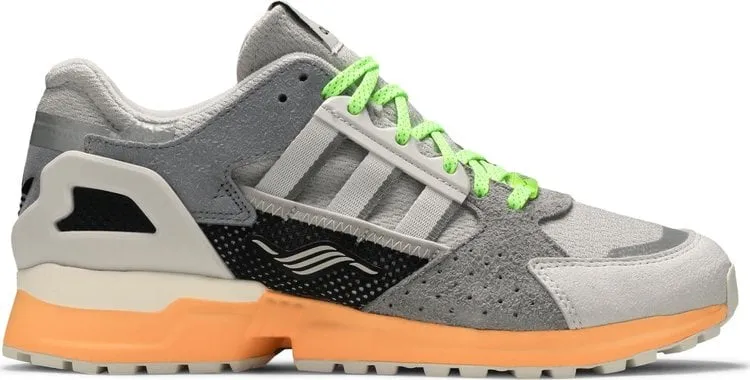 Adidas ZX 10000 C 'Grey Acid Orange' sneakers, gray