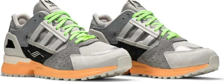 Adidas ZX 10000 C 'Grey Acid Orange' sneakers, gray