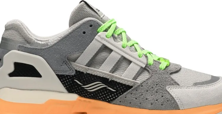 Adidas ZX 10000 C 'Grey Acid Orange' sneakers, gray