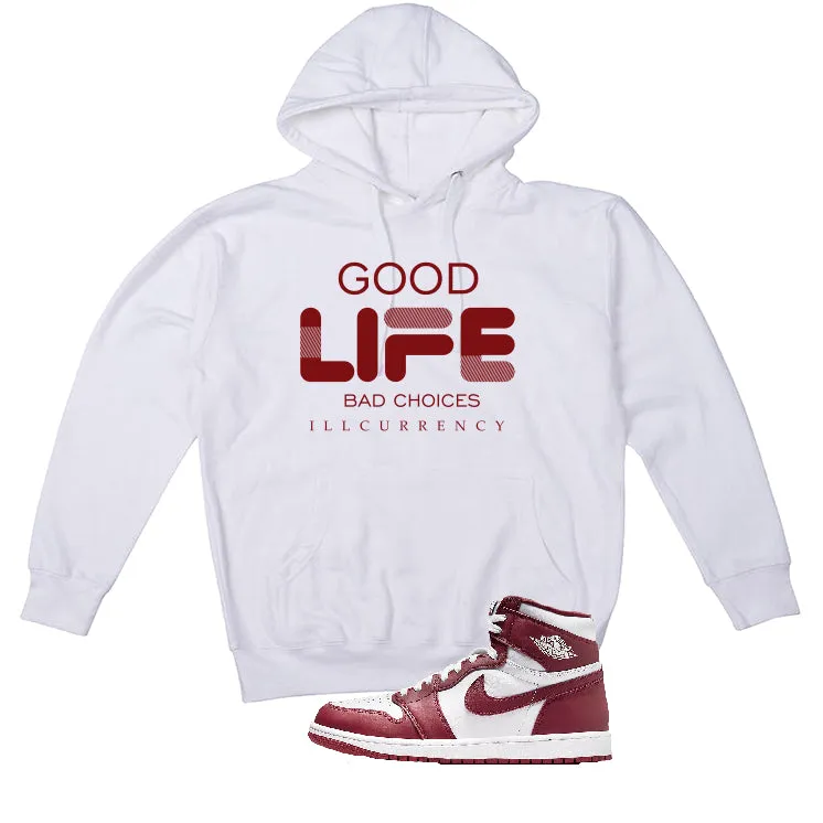 Air Jordan 1 High OG “Team Red” | illcurrency White T-Shirt (Bad Choices)