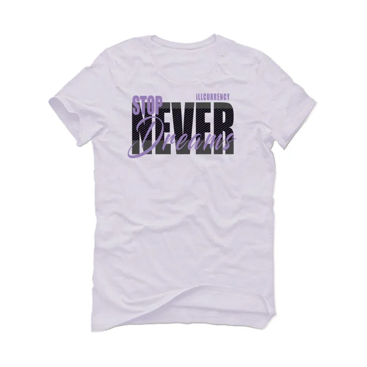 Air Jordan 11 Low "Pure Violet" | illcurrency White T-Shirt (NEVER STOP)