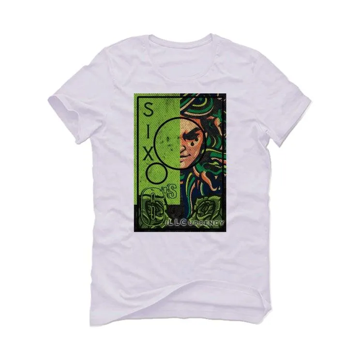 Air Jordan 6 “Electric Green” White T-Shirt (LA MEDUSSA)