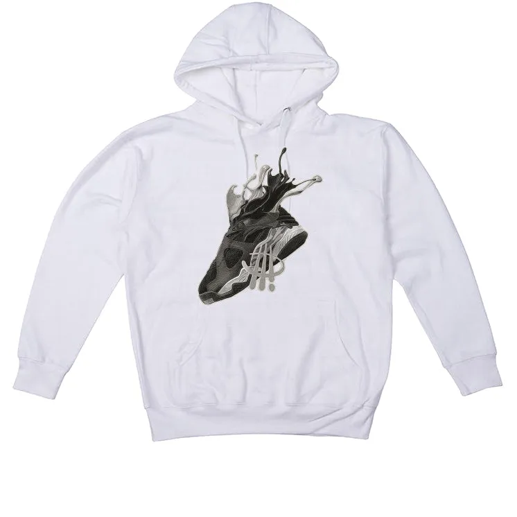 Air Jordan 8 Winter “Gunsmoke” | illcurrency White T-Shirt (SPLASH 8)