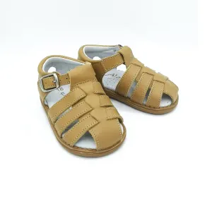 Aladino Leather Sandals Camel