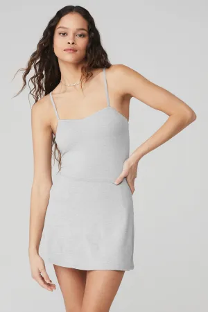 Alosoft Courtside Tennis Dress - Athletic Heather Grey