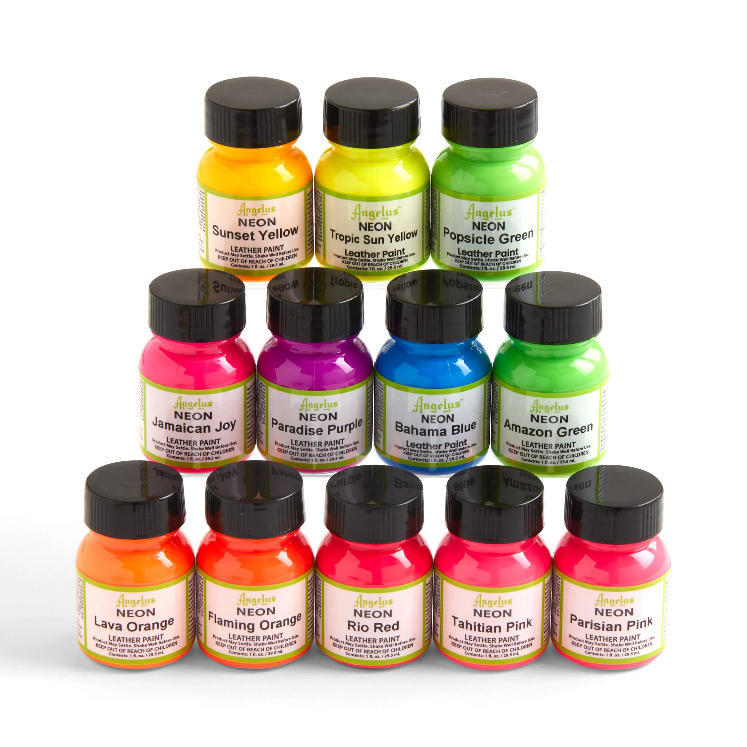 Angelus Neon Leather Paint Set