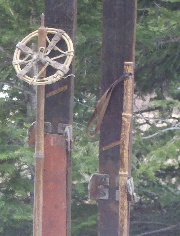 Antique Ward Marathon Jumping Skis