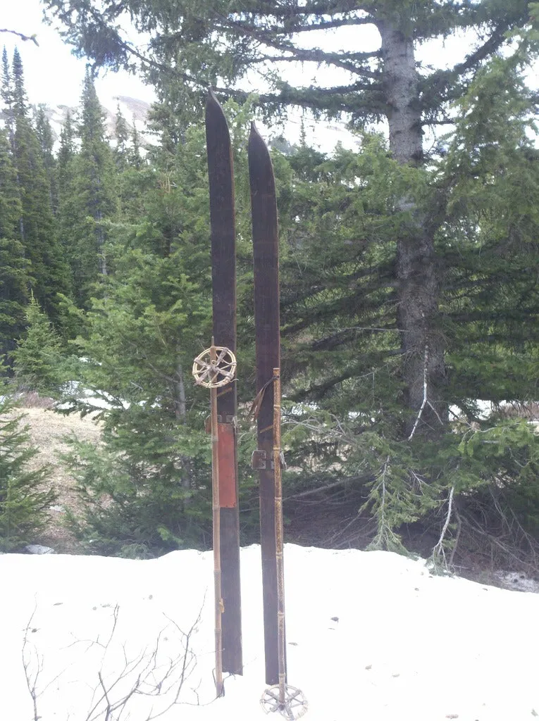 Antique Ward Marathon Jumping Skis