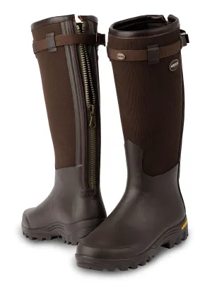 ARXUS Primo Country Zip Wellington Boots - Neoprene Lined - Olive