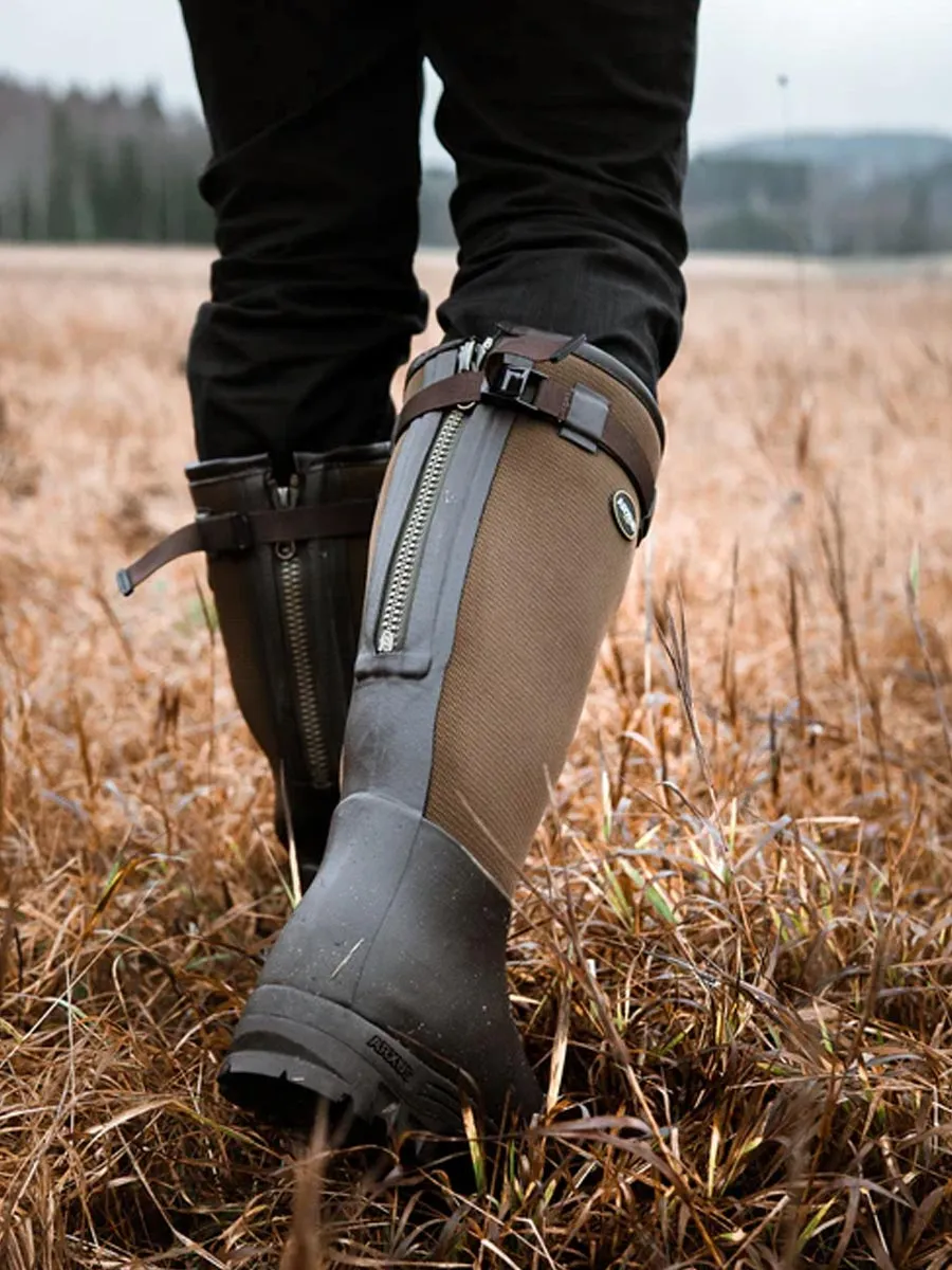 ARXUS Primo Country Zip Wellington Boots - Neoprene Lined - Olive