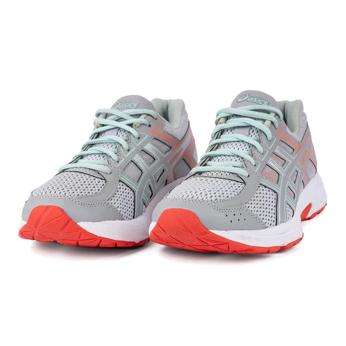 Asics Gelcontend 4 Running Sport Shoes Fabric Grey Colour For Women