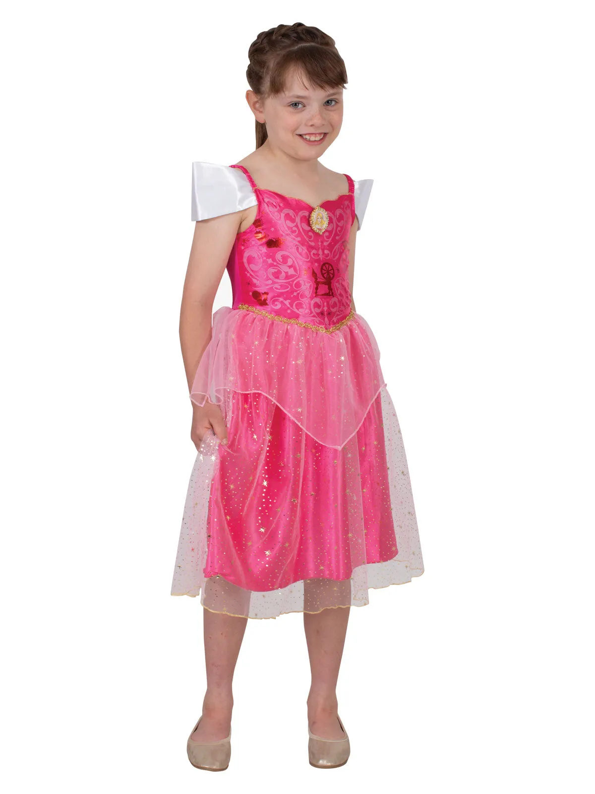 Aurora Sparkle Deluxe Costume for Kids - Disney Sleeping Beauty