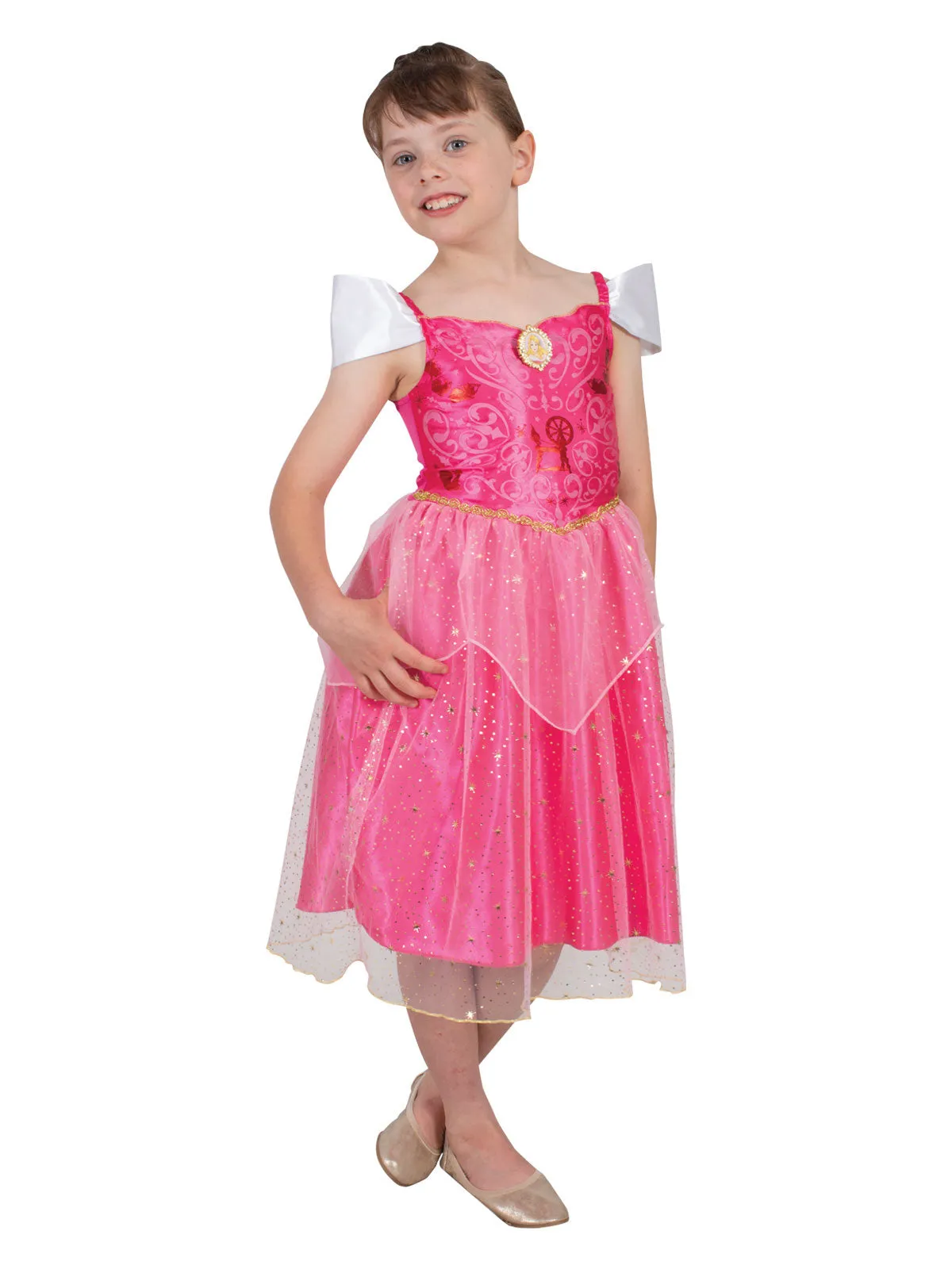 Aurora Sparkle Deluxe Costume for Kids - Disney Sleeping Beauty