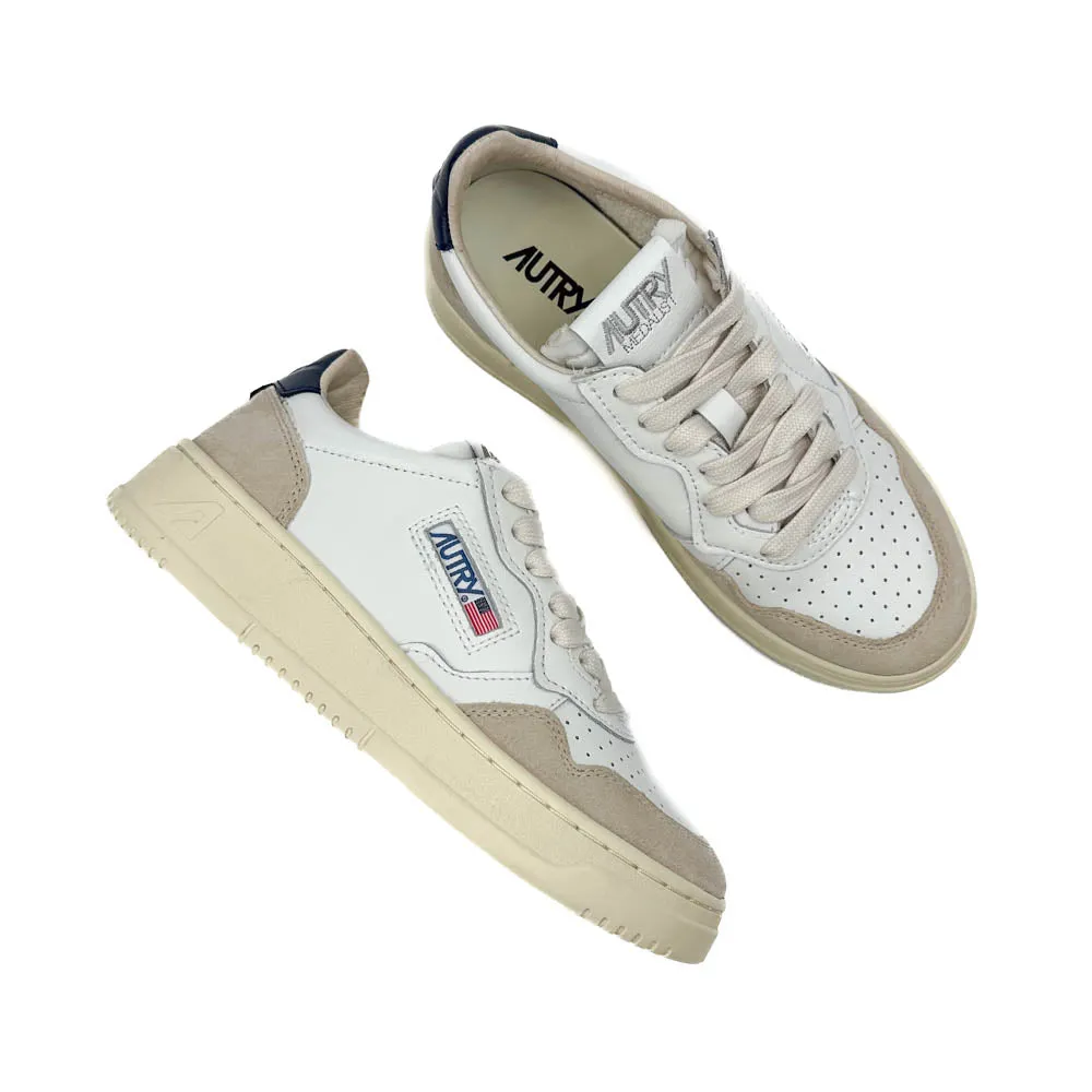 Autry - Medalist Low AULW LS28 (Leather/Suede White/Blue)