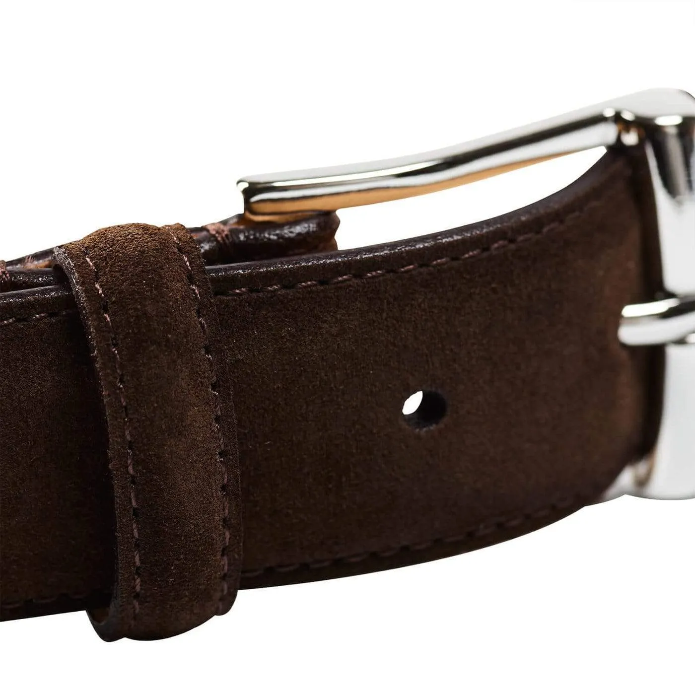 Belt Dark Brown Suede