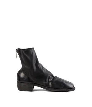 Black Full Grain Ankle Boots