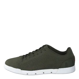 Breeze Tennis Knit Olive / White