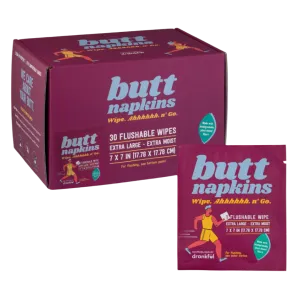 Butt Napkins - Butt Napkins - 30 Pack