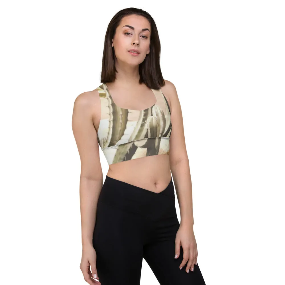 Cactus Cool Longline sports bra