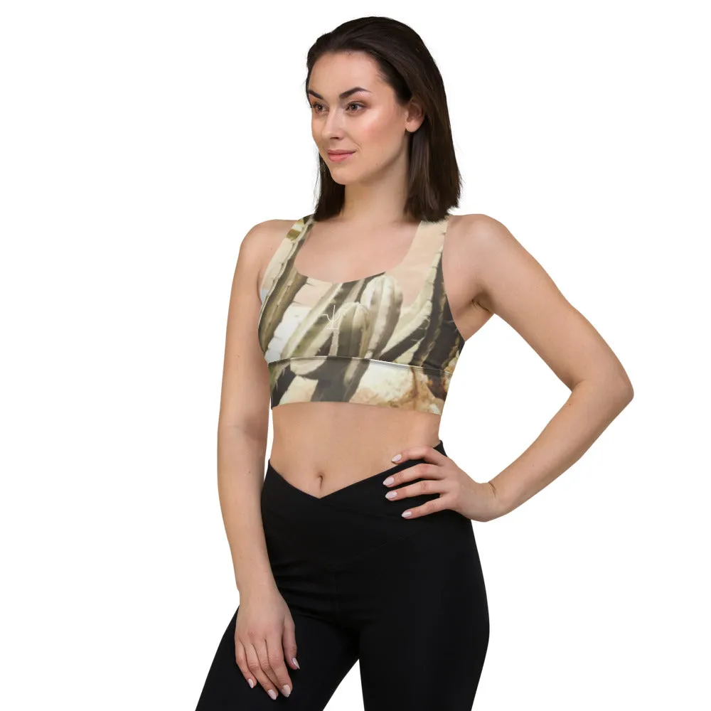 Cactus Cool Longline sports bra