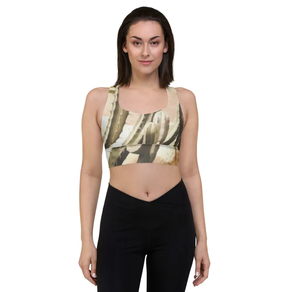 Cactus Cool Longline sports bra