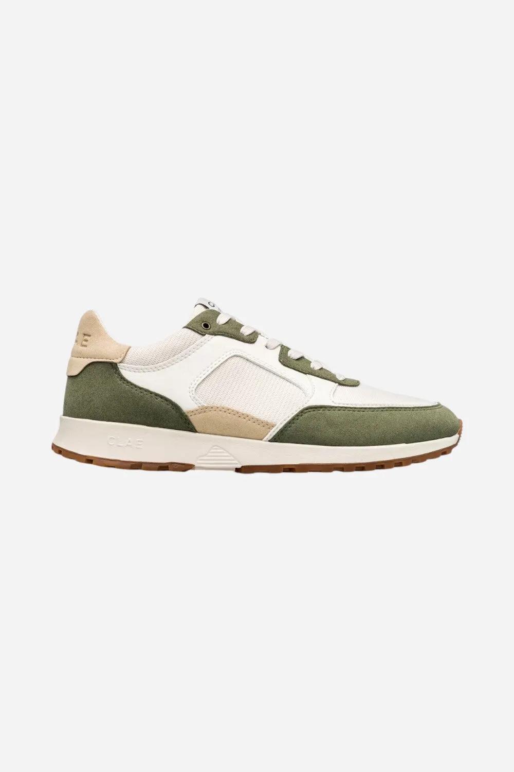 Clae Joshua Sneaker in Olive Off-White