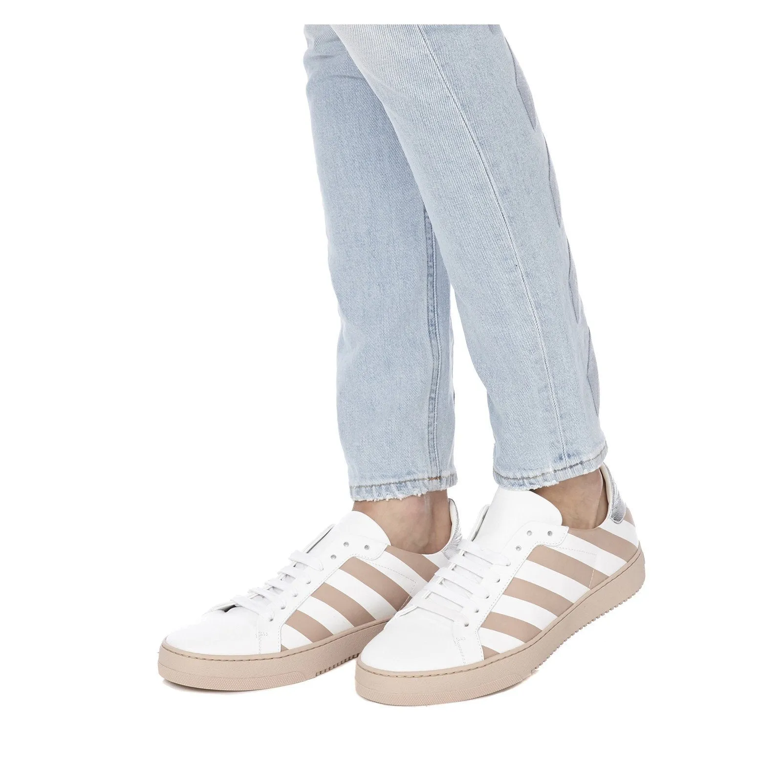 CLASSIC DIAGONALS SNEAKERS IN LIGHT PINK