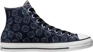 Converse Chuck Taylor All Star Pro High Obsidian Dice Sneakers, blue