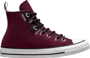 Converse Chuck Taylor All Star Trek Craft High Dark Beetroot Sneakers, Red